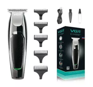 Машинка (триммер) для стрижки волосся та бороди VGR V-030, Professional, 5 насадок, вбуд. акумулятор.