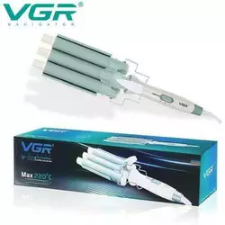 Плойка три хвилі VGR V-595 для завивки волосся, діаметр 22 мм, 90 Вт