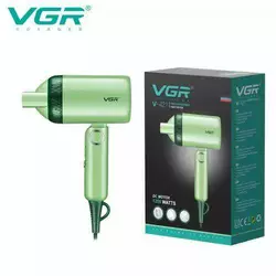 Фен для сушіння та укладання волосся VGR V-421, дорожній, зі складною ручкою, 1200 Вт