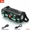 Bluetooth-колонка TG624 з RGB ПІДСВІТКОЮ, speakerphone, радіо, camouflage
