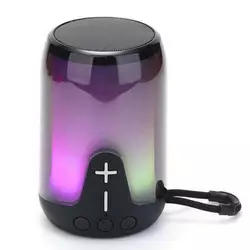 Bluetooth-колонка TG652 з RGB ПІДСВІЧУВАННЯМ, speakerphone, радіо, black