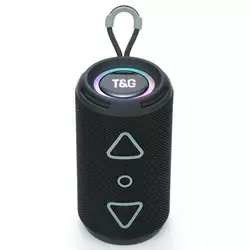 Bluetooth-колонка TG656 з RGB ПІДСВІЧУВАННЯМ, speakerphone, радіо, black