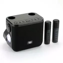 Bluetooth-колонка TG545DK, з функцією speakerphone, радіо, black, 2 мікрофони, ліхтар