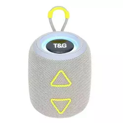 Bluetooth-колонка TG655 з RGB ПІДСВІЧУВАННЯМ, speakerphone, радіо, grey