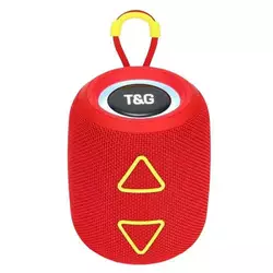 Bluetooth-колонка TG655 з RGB ПІДСВІЧУВАННЯМ, speakerphone, радіо, red