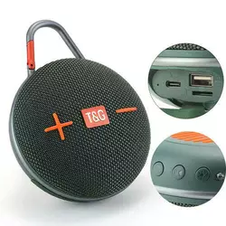 Bluetooth-колонка TG648, з функцією speakerphone, радіо, green
