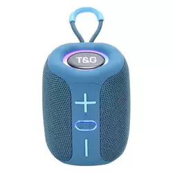 Bluetooth-колонка TG658 з RGB ПІДСВІЧУВАННЯМ, speakerphone, радіо, blue