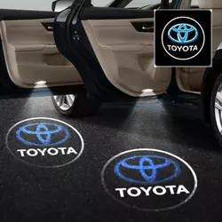Лазерне дверне підсвічування/проекція у двері автомобіля Toyota 002 white-blue