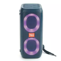 Bluetooth-колонка TG333 з RGB ПІДСВІЧУВАННЯМ, speakerphone, радіо, blue