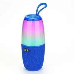 Bluetooth-колонка TG644 з RGB ПІДСВІЧУВАННЯМ, speakerphone, радіо, blue