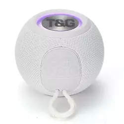 Bluetooth-колонка TG337 з RGB ПІДСВІЧУВАННЯМ, speakerphone, радіо, white