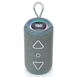Bluetooth-колонка TG656 з RGB ПІДСВІЧУВАННЯМ, speakerphone, радіо, grey
