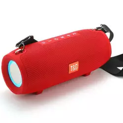 Bluetooth-колонка TG322 з RGB ПІДСВІЧУВАННЯМ, speakerphone, радіо, red