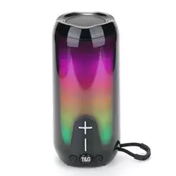 Bluetooth-колонка TG651 з RGB ПІДСВІЧУВАННЯМ, speakerphone, радіо, black