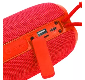 Bluetooth-колонка TG653 з RGB ПІДСВІЧУВАННЯМ, speakerphone, радіо, red