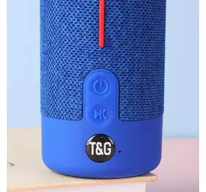 Bluetooth-колонка TG619C з RGB ПІДСВІЧУВАННЯМ, speakerphone, радіо, blue