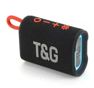 Bluetooth-колонка TG396 з RGB ПІДСВІЧУВАННЯМ, speakerphone, радіо, black