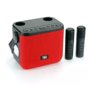 Bluetooth-колонка TG545DK, з функцією speakerphone, радіо, red, 2 мікрофони, ліхтар