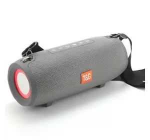 Bluetooth-колонка TG322 з RGB ПІДСВІЧУВАННЯМ, speakerphone, радіо, grey