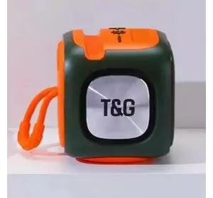 Bluetooth-колонка TG359 з RGB ПІДСВІЧУВАННЯМ, speakerphone, радіо, green