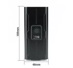 Велоліхтар BK-04Pro-2T6, ALUMINUM, індикація заряду, Waterproof, акумулятор, ЗУ micro USB