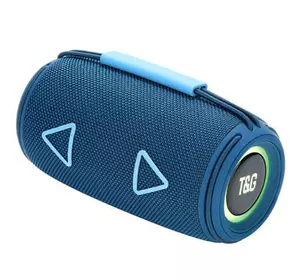 Bluetooth-колонка TG657 з RGB ПІДСВІЧУВАННЯМ, speakerphone, радіо, blue