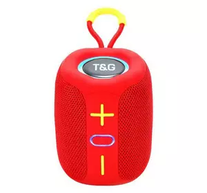 Bluetooth-колонка TG658 з RGB ПІДСВІЧУВАННЯМ, speakerphone, радіо, red