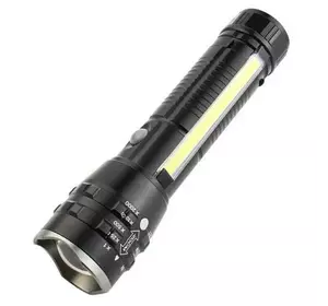 Ліхтар PLD-P27 WHITE LASER LED PM10-TG+COB, 1х18650, магніт, затискач, ЗУ Type-C, zoom, Box