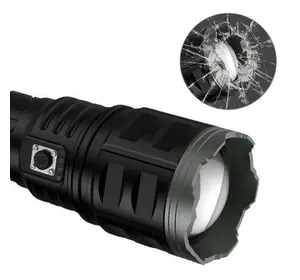Ліхтар AK138 WHITE LASER LED PM60-TG, 4х18650, power bank, чохол, індикація заряду, ЗУ Type-C, zoom, Box