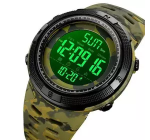 Годинник наручний 2070CMGNBK SKMEI, ARMY GREEN CAMO-BLACK
