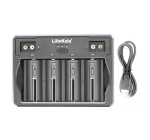 Зарядний пристрій LiitoKala Lii-D4, 4x26650/18650/21700/18500/26700/16340/22650/AA/AAA/AA