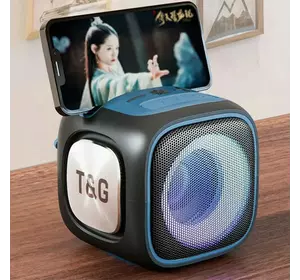 Bluetooth-колонка TG359 з RGB ПІДСВІЧУВАННЯМ, speakerphone, радіо, black