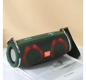 Bluetooth-колонка TG642 з RGB ПІДСВІЧУВАННЯМ, speakerphone, радіо, green