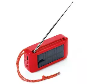 Bluetooth-колонка TG368, speakerphone, радіо, сонячна батарея, red