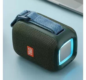 Bluetooth-колонка TG339 з RGB ПІДСВІЧУВАННЯМ, speakerphone, радіо, green