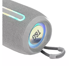 Bluetooth-колонка TG653 з RGB ПІДСВІЧУВАННЯМ, speakerphone, радіо, grey