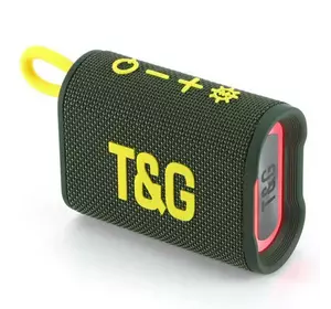 Bluetooth-колонка TG396 з RGB ПІДСВІЧУВАННЯМ, speakerphone, радіо, green