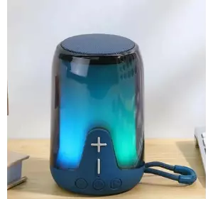 Bluetooth-колонка TG652 з RGB ПІДСВІЧУВАННЯМ, speakerphone, радіо, blue