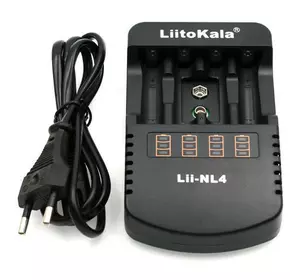 Зарядний пристрій LiitoKala Lii-NL4, 4x-AA, AAA, 9V battery Li-Ion, NiMH