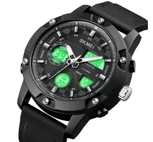 Годинники наручні 1757BKWT SKMEI, BLACK-WHITE Годинники наручні 1757BKWT SKMEI, BLACK-WHITE
