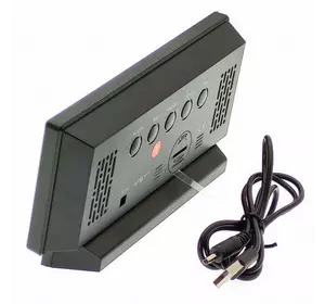 Годинник мережевий VST-897-4, яскраво-зелений, температура, USB Годинник мережевий VST-897-4, яскраво-зелений, температура, USB
