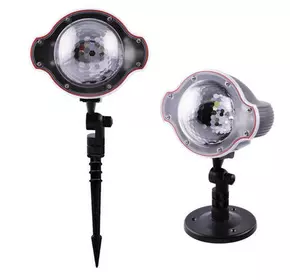 Світлодіодний лазерний проектор Star Shower 3-Color 809-3-х кольоровий, 2 кронштейни, Waterproof